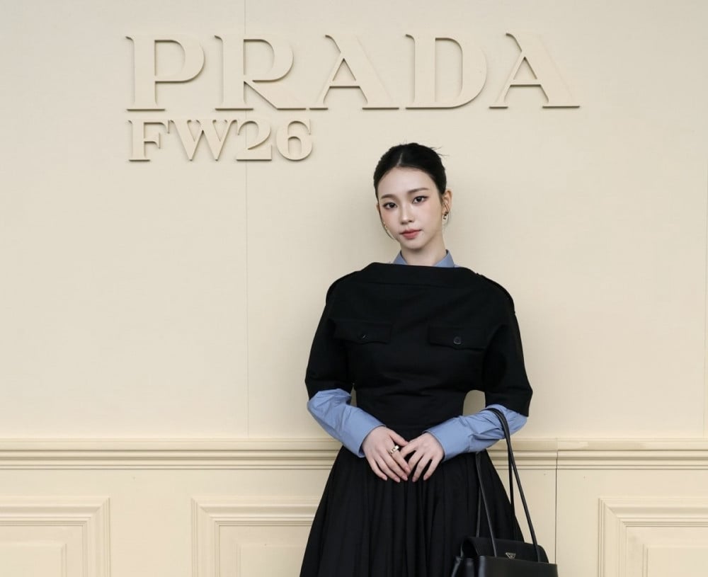 Karina at Prada Milan