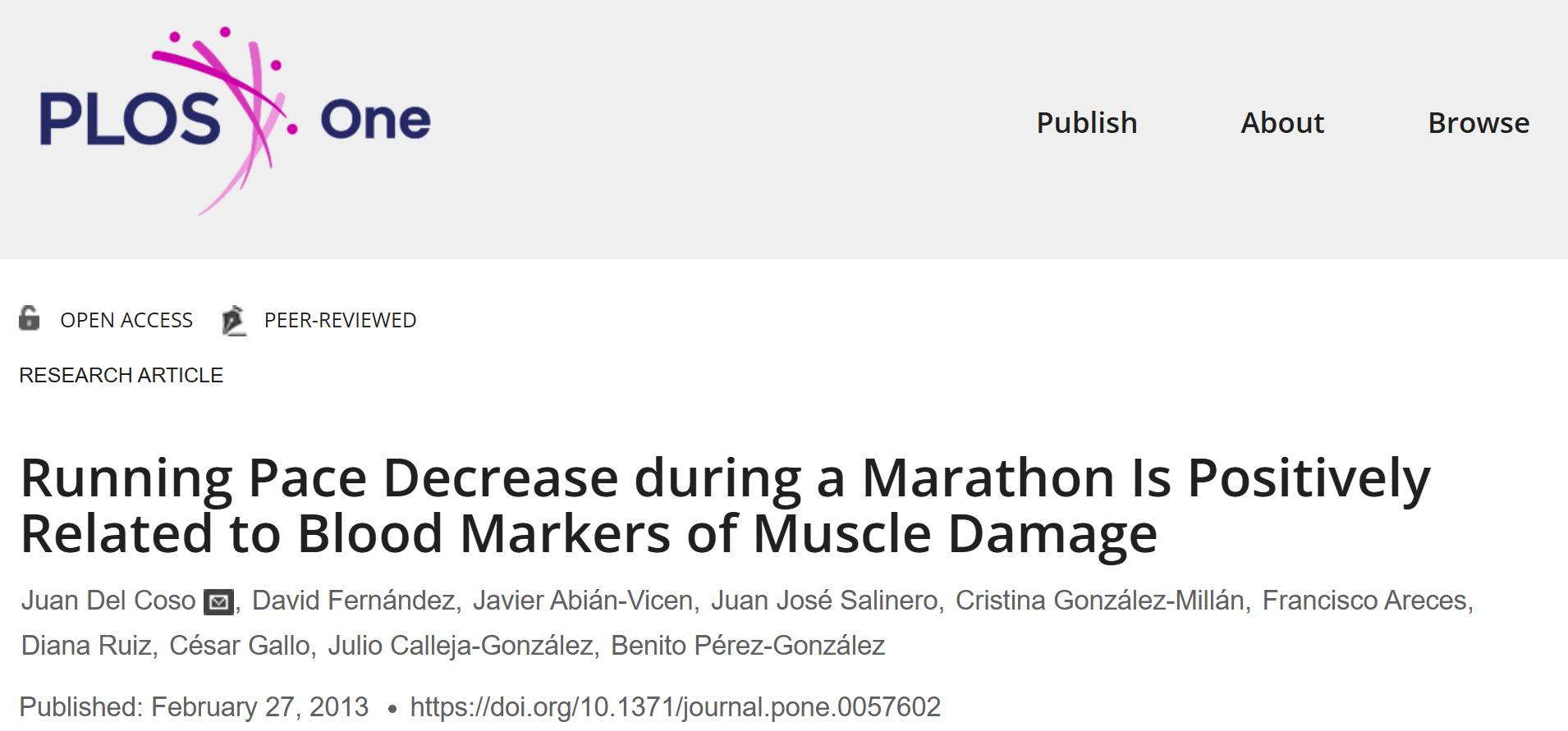馬拉松後半段掉速，PLOS ONE 告訴你真正原因不是心肺