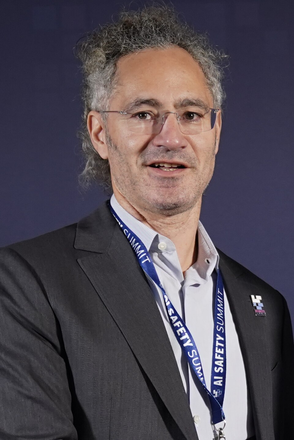 Alex Karp，Palantir CEO，攝於 2023 年英國 AI 安全峰會